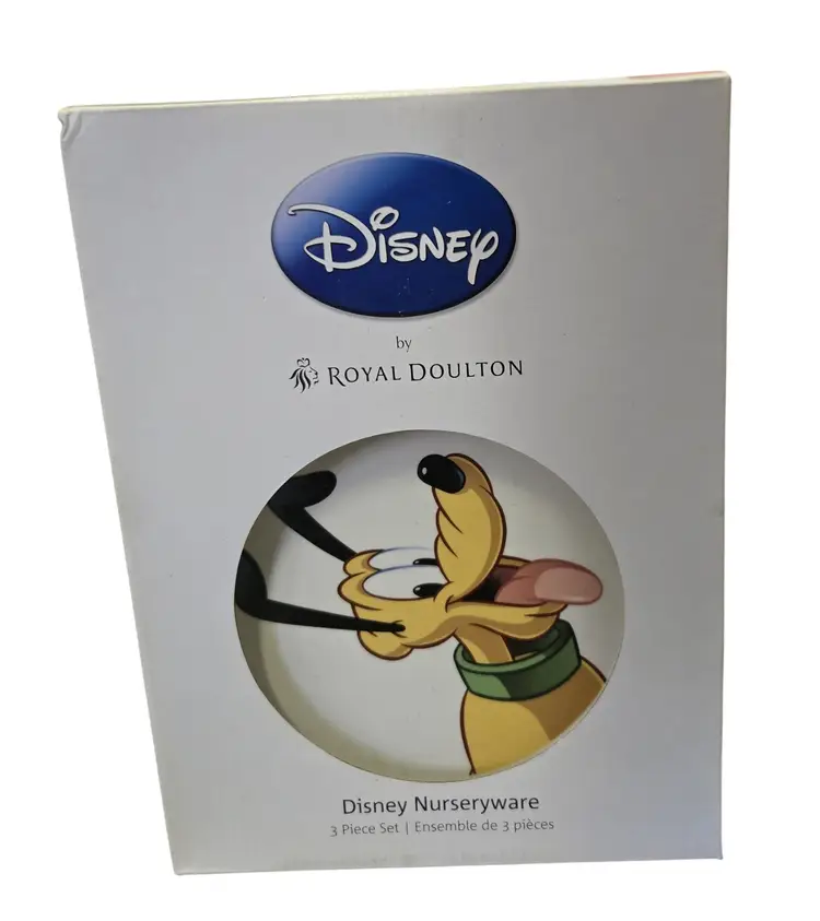 Disney 3pc Child's Royal Doulton Pluto Set