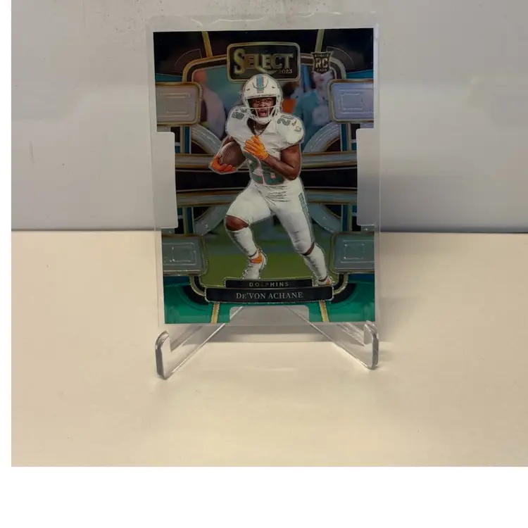 2023 Select Black Green Die-Cut RC De’Von Achane