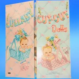 vintage Whitman 1953 Lullaby Cut-out paper dolls