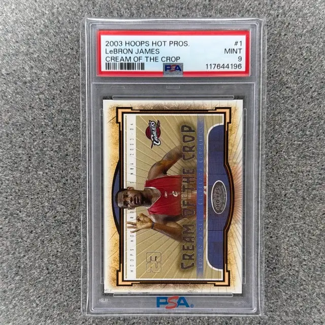 2003 Lebron James RC Cream Of The Crop PSA 9 Hoops Hot Prospects