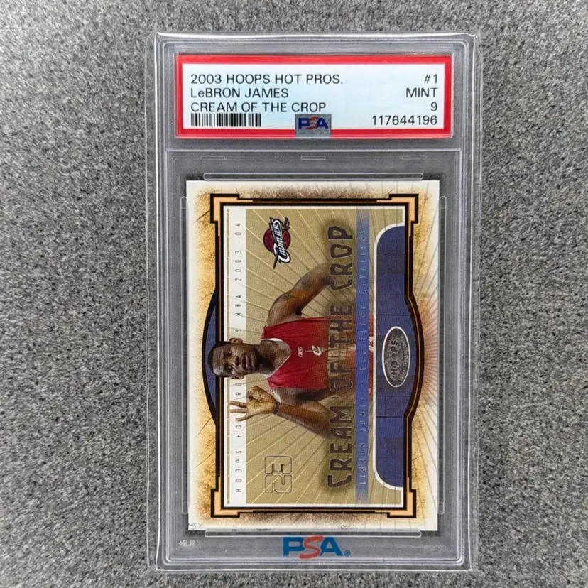 2003 Lebron James RC Cream Of The Crop PSA 9 Hoops Hot Prospects
