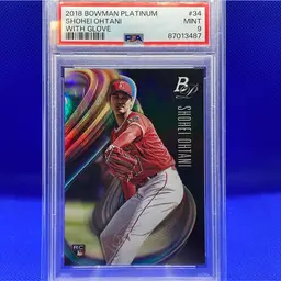 2018 Bowman Platinum Shohei Ohtani RC PSA 9