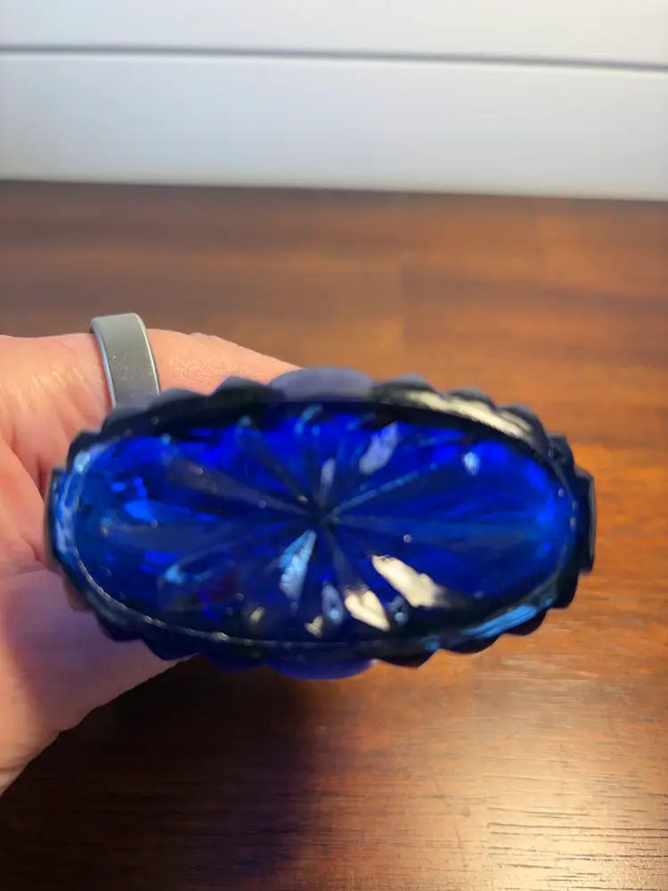 Vintage Cobalt Blue Perfume Atomizer