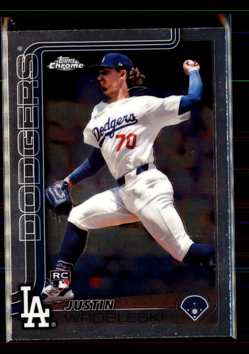 Justin Wrobleski 2025 Topps Chrome #38 - (113) - Los Angeles Dodgers