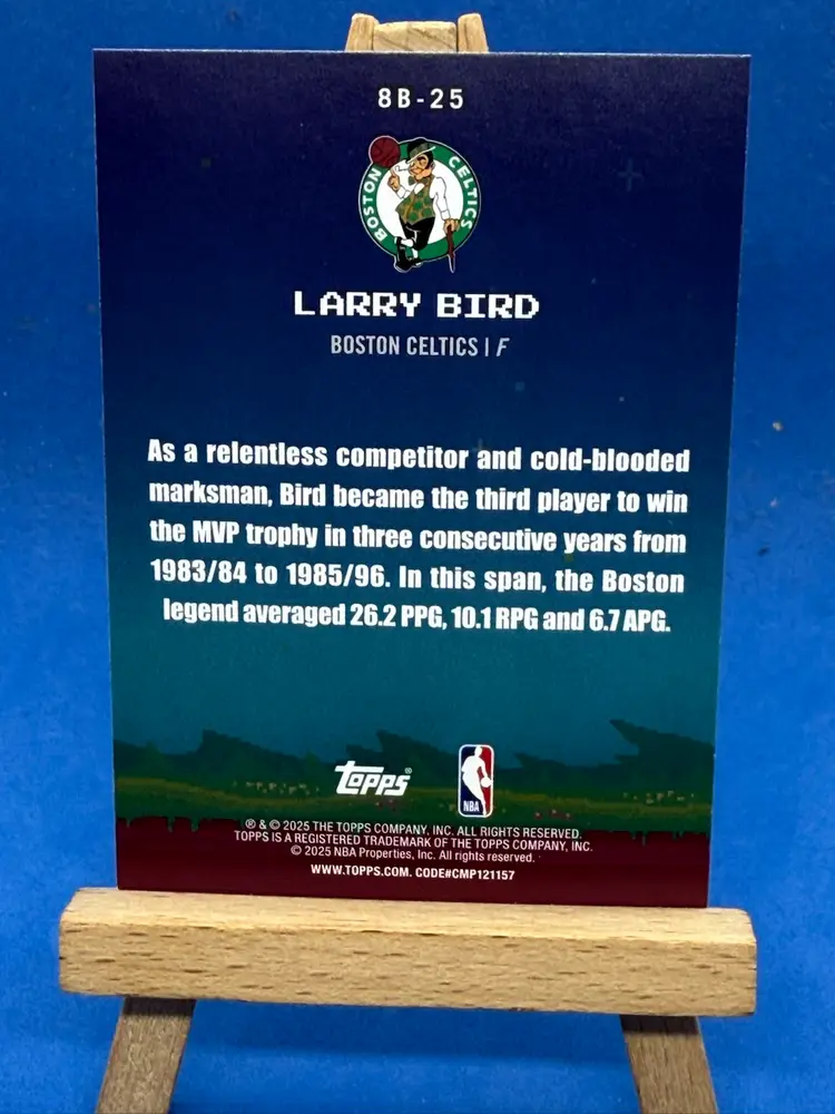 2025-26 Topps Larry Bird 8-Bit Ballers #8B-25 Boston Celtics A87