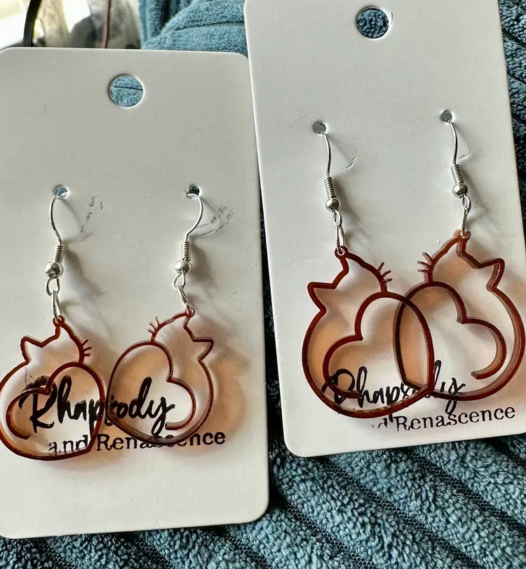Acrylic Cat Earrings