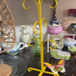 Yellow Jewelry Stand