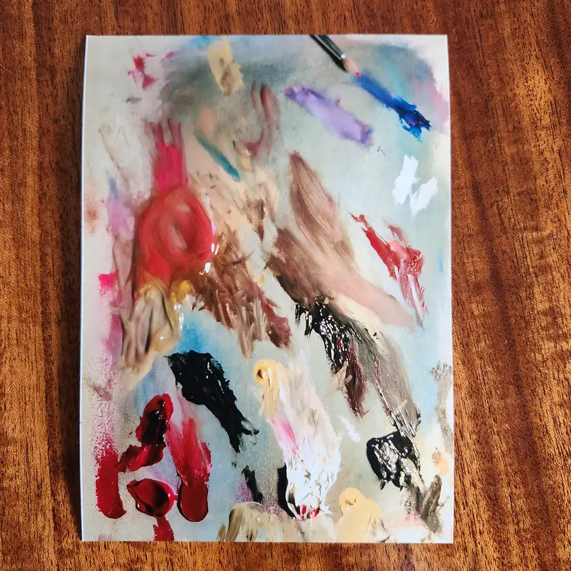 Photograph Of An Artist's Palette 5x7