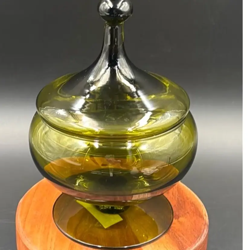 Blenko Candy Dish Made In Italy