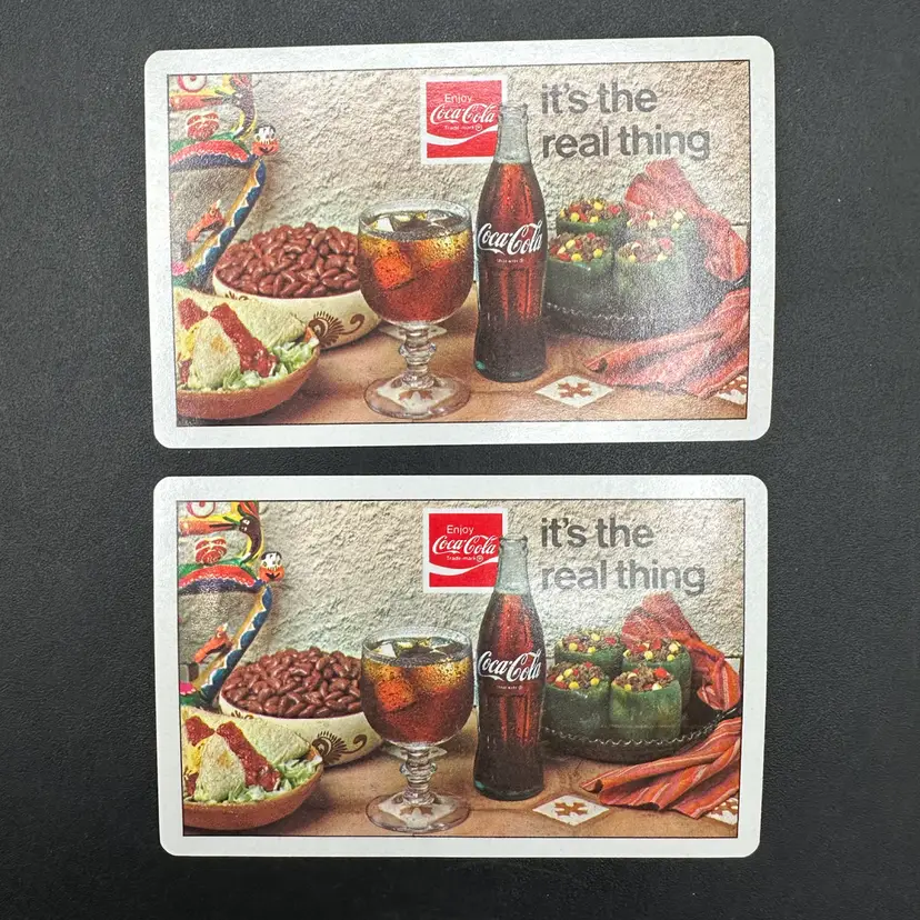 Vintage 1970s Coca-Cola Swap/Playing Card Duo