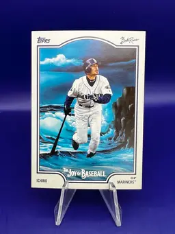 2025 Topps X Bob Ross the Joy of Baseball Ichiro Suzuki Beauty Is Everywhere Image Variation Seattle Mariners