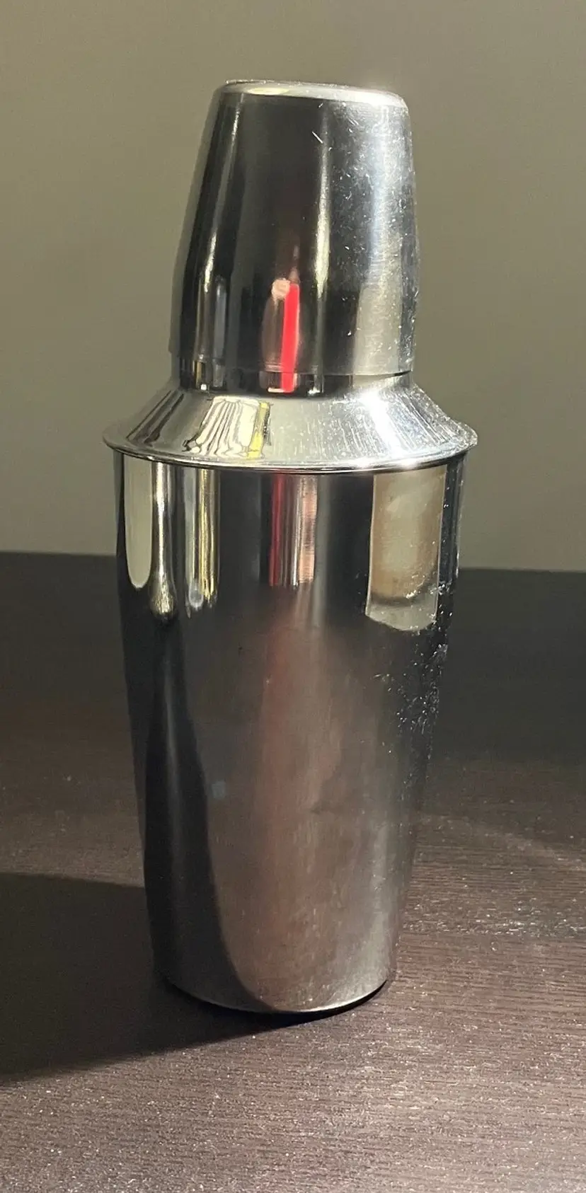 Stainless Steel Cocktail "Cobbler" Shaker, Three-piece