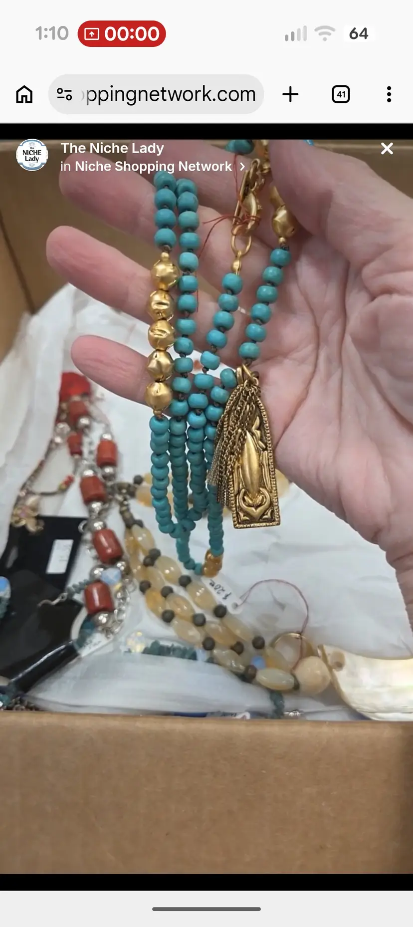 Silpada K&R Dominica Details Turquoise & Brass Necklace