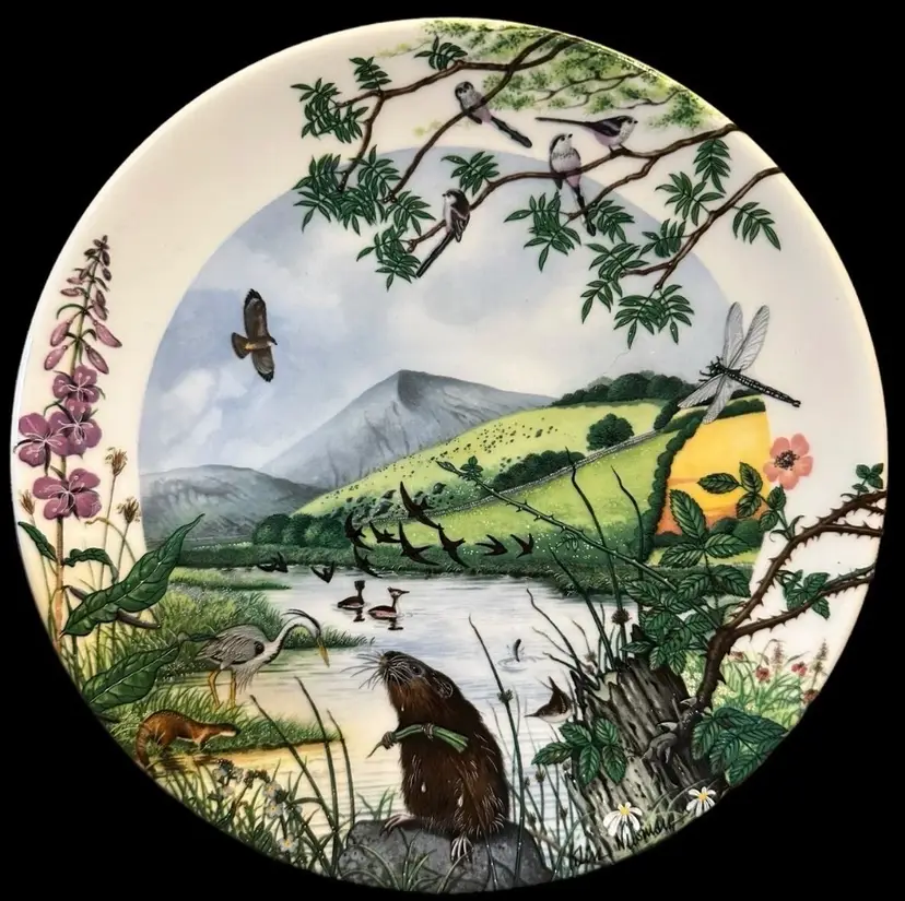 Wedgwood Colin Newman’s Country Panorama Collectible Plate “The Lakeside” -1989