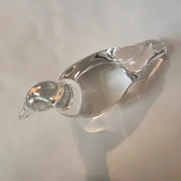 Baccarat Clear Crystal Turtle Dove Pigeon Figurine