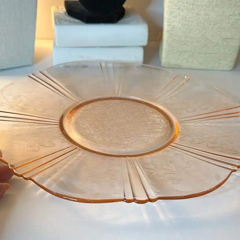 American Sweetheart Depression Glass Platter