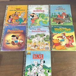 Disney Children’s Books Lot Of 7 80s/90s