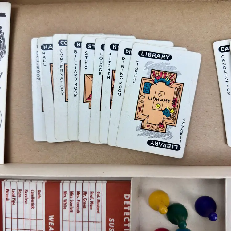 Vintage 1956 CLUE Board Game by Parker Brothers