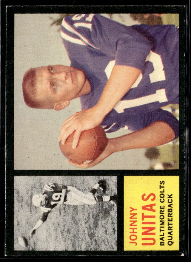 #122 Johnny Unitas 1962 Topps #1 *LIVE AUCTION*