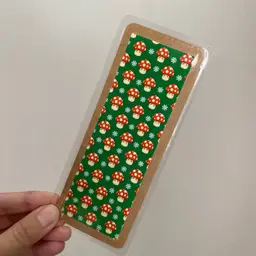 Mushroom Snowflakes Bookmark