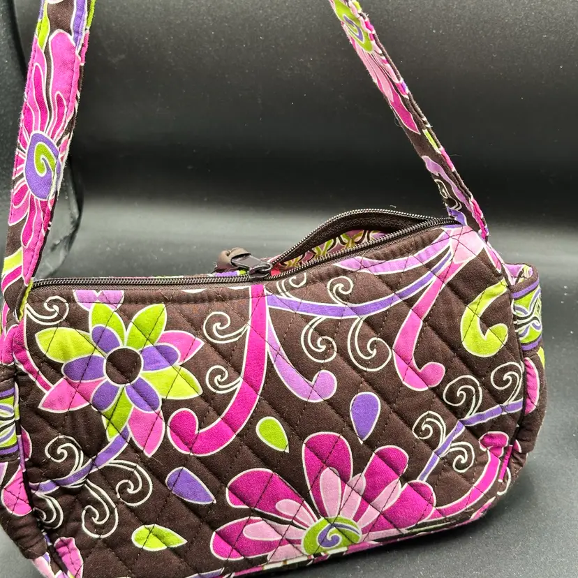 Vera Bradley Small Shoulder Bag
Brown, Purple Floral Cloth