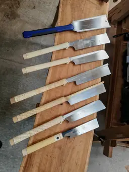 Full set of Japanese saws