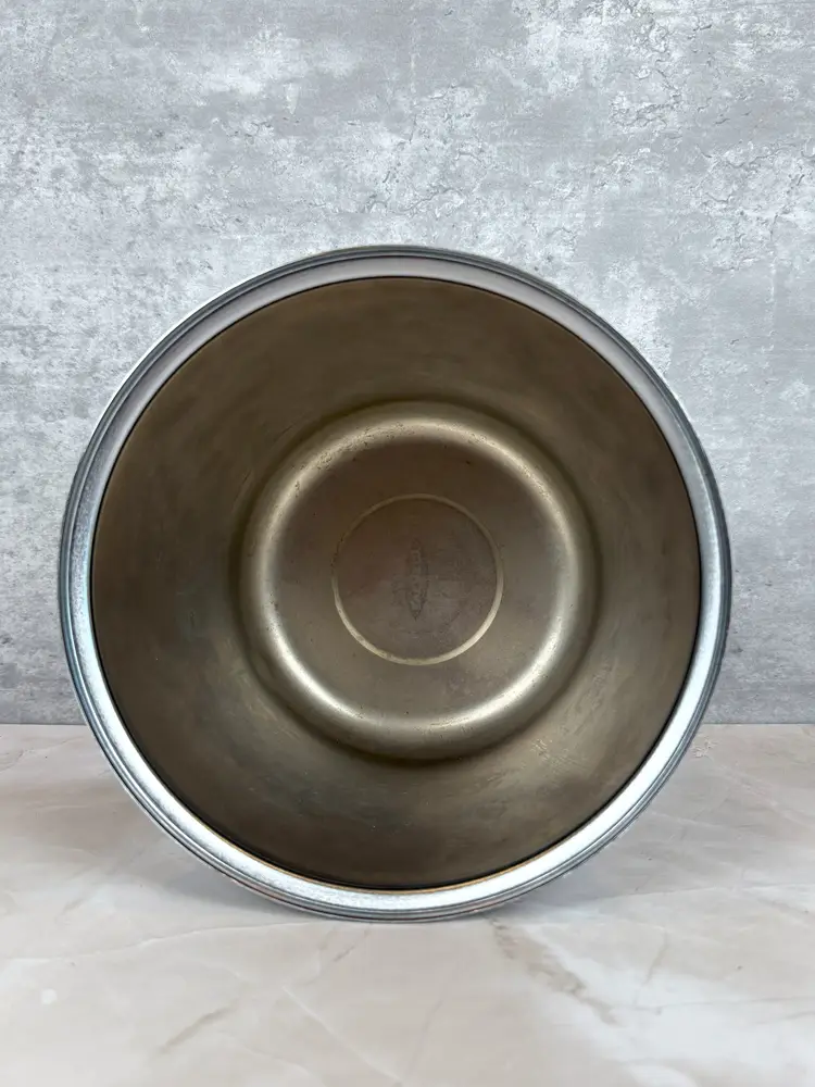 Everedy Chrome Ice Bucket With Bakelite Handle – Vintage MCM Barware (0123-25)