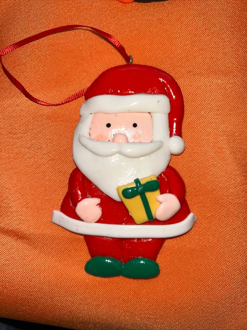 vintage glass santa christmas ornaments