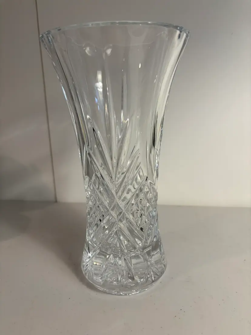 Cristal D'arques Vintage 24% Lead Crystal Vase 9 1/2” Tall France