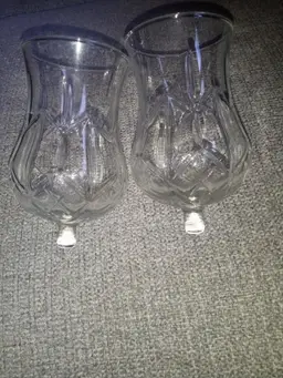 vintage glass votive candles