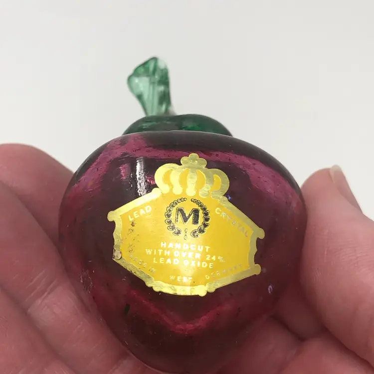 West Germany Lead Crystal Strawberry