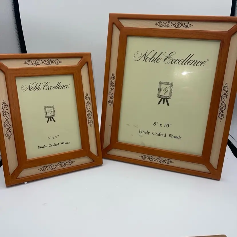 Dillards Noble Excellent Wood Frames One Holds 5 X 7 The Other And 8 X 10