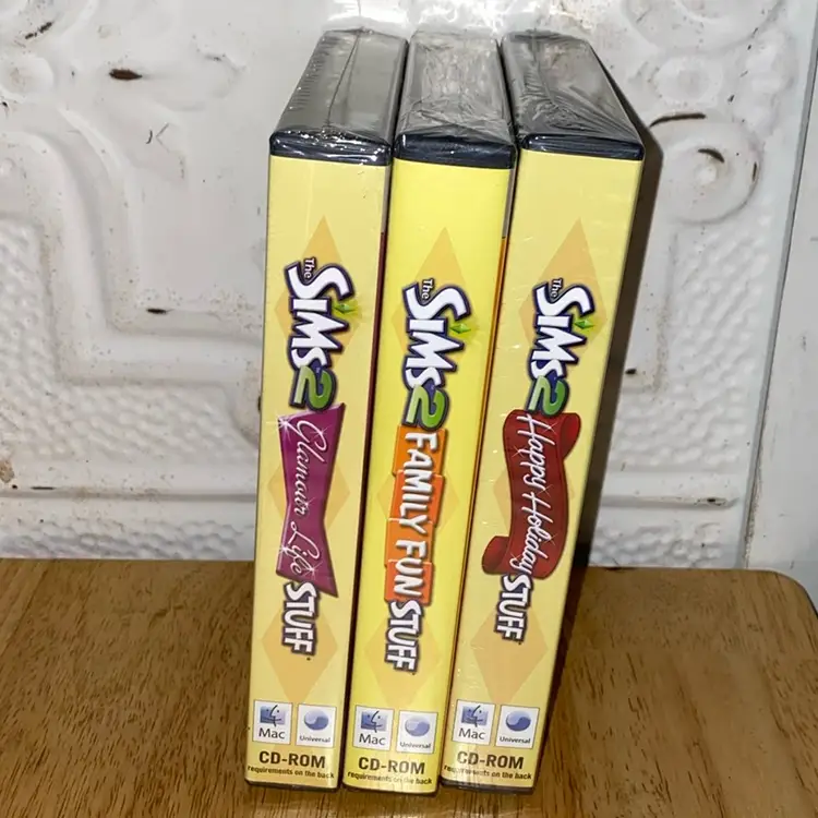 Lot Of 3 NEW/sealed Sims 2 MAC Pc Games, See Pictures