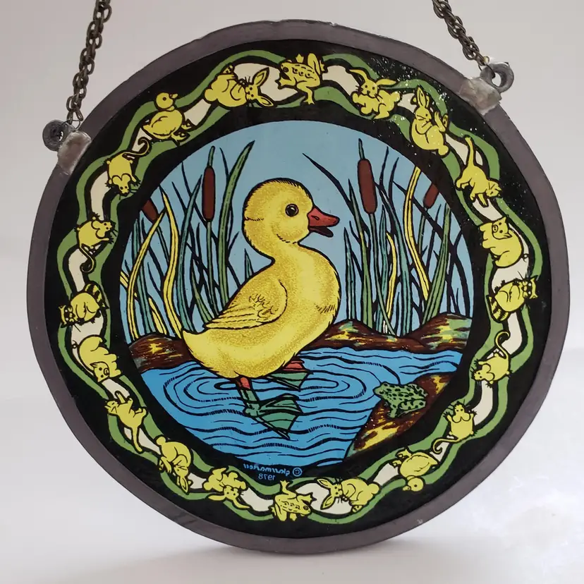 Vintage Glassmasters Stained Glass Suncatcher