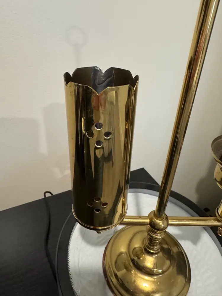Vintage Brass Student Lamp