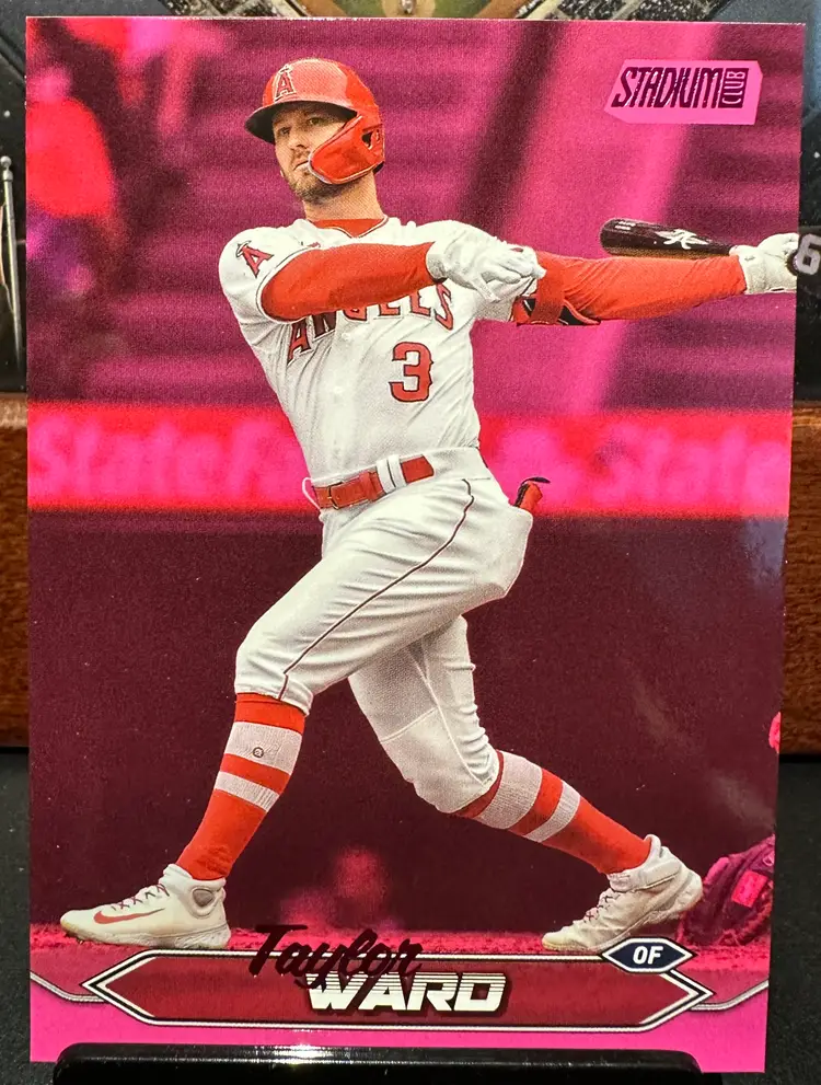Taylor Ward Pink Foil parallel 2024 Stadium Club 73 Los Angeles Angels