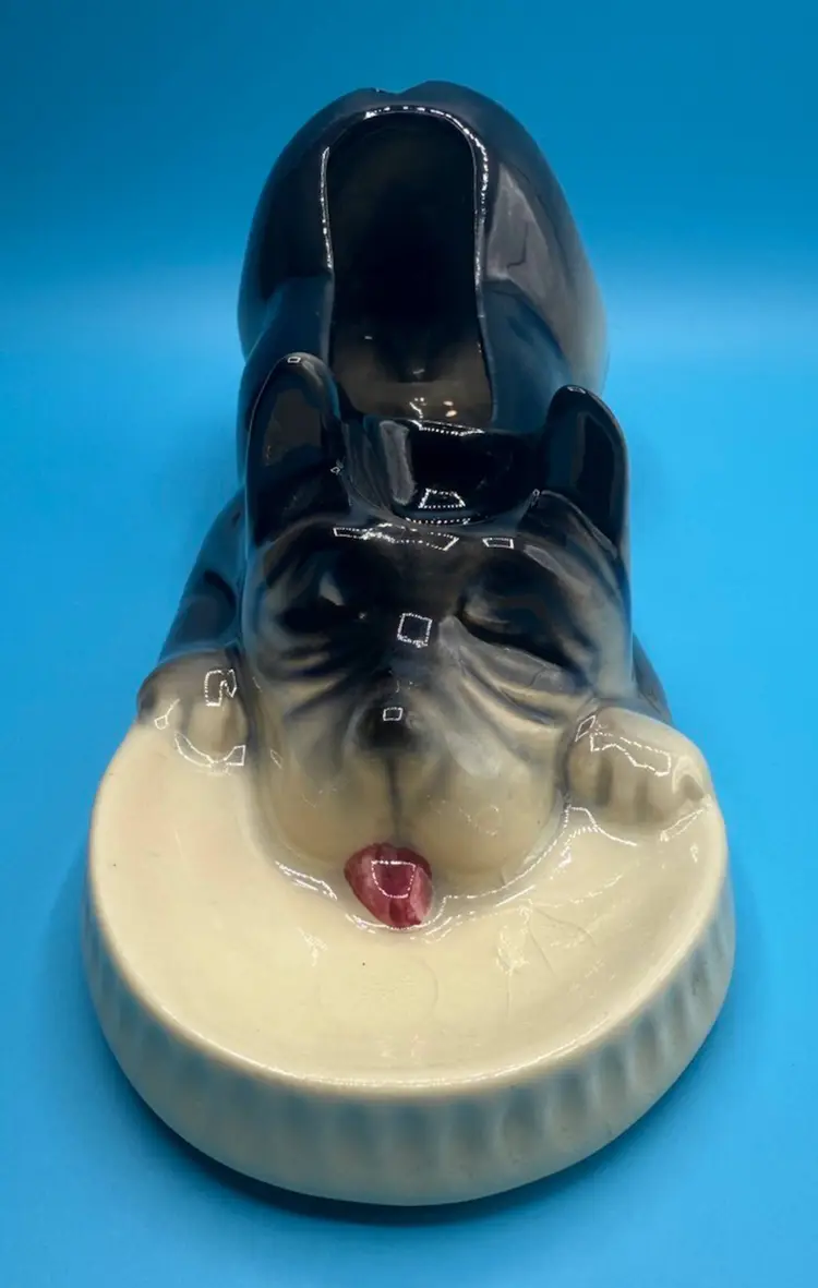 Scottie Terrier Dog Dresser Valet Caddy Art Pottery