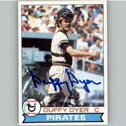 Duffy Dyer Signed Pittsburgh Pirates 1979 Topps Baseball Card #286