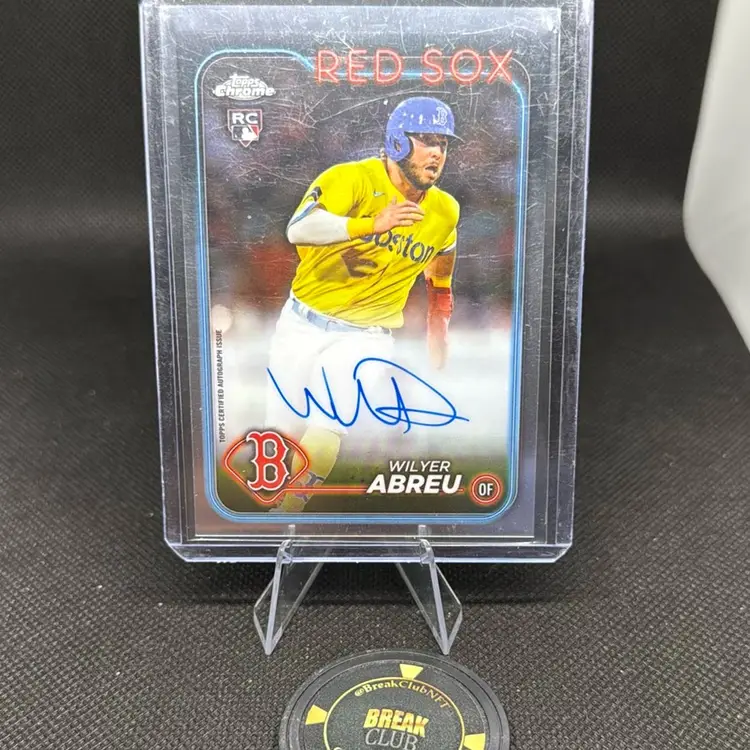 Wilyer Abreu 2024 Topps Chrome Auto RC Boston Red Sox