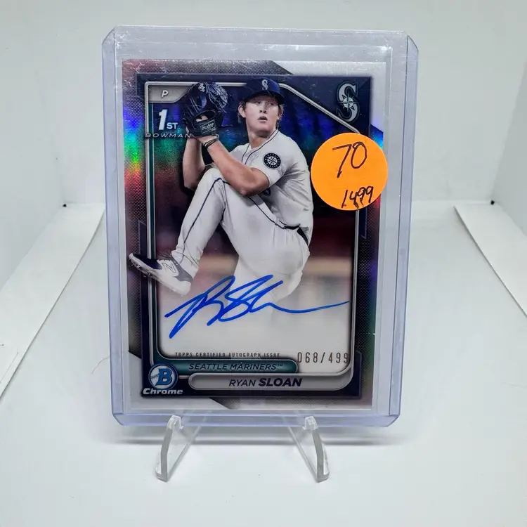 2024 Bowman Draft Chrome #CPA-RS Ryan Sloan 1st  Auto /499 Mariners