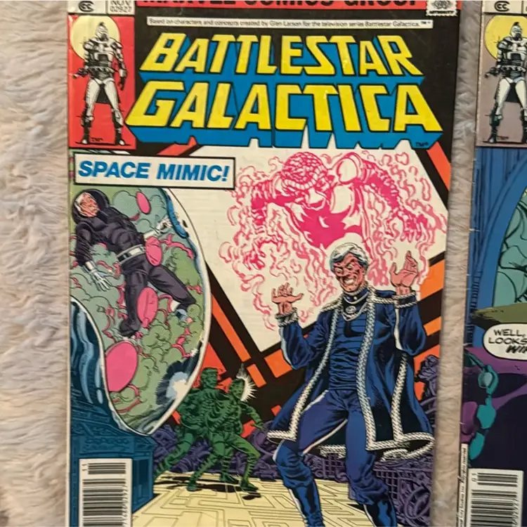 2- Battlestar Galactica Comic Lot 1978 #9 & #11 Good Condition