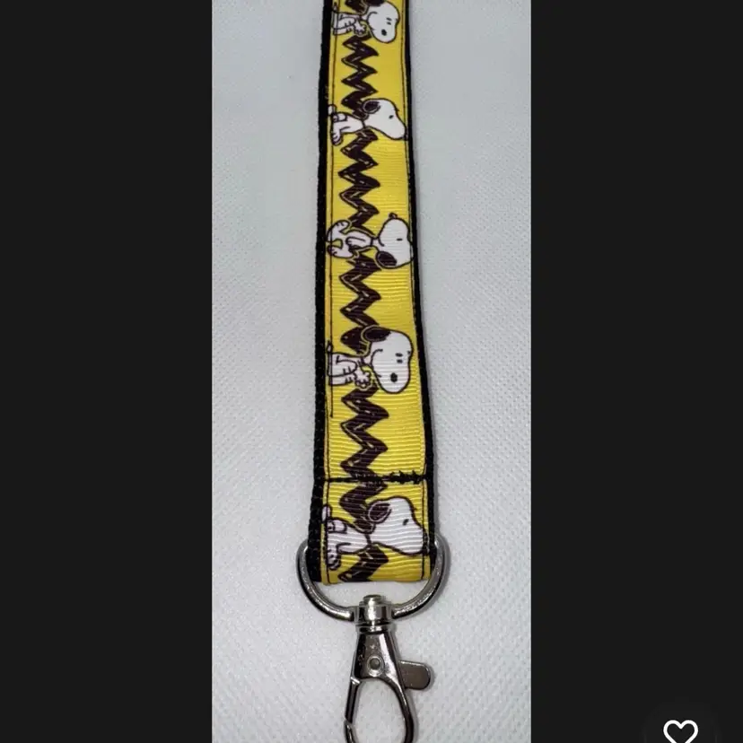 Keychain Lanyard Key Holder Wristlet Peanuts Snoopy Character NEW Handmade 8"