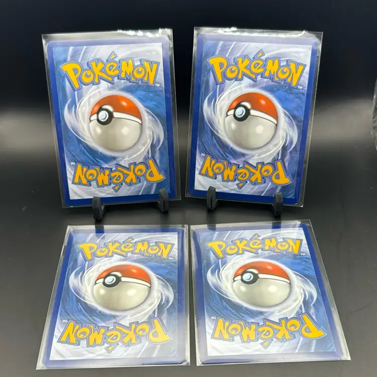 Pokémon Lot Radiant Jirachi Holo, Goldeen Holo, Toxtricity Holo, Toxtricity Pokeball Holo