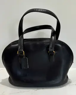 Vintage Coach 9958 Pelham Bag Glove Tanned Leather Handbag in Black VERY RARE!!