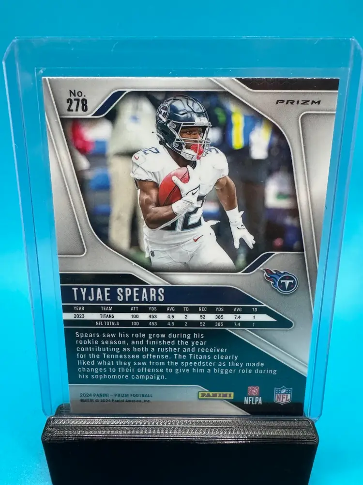 Tyjae Spears Prizm Silver Tennessee Titans