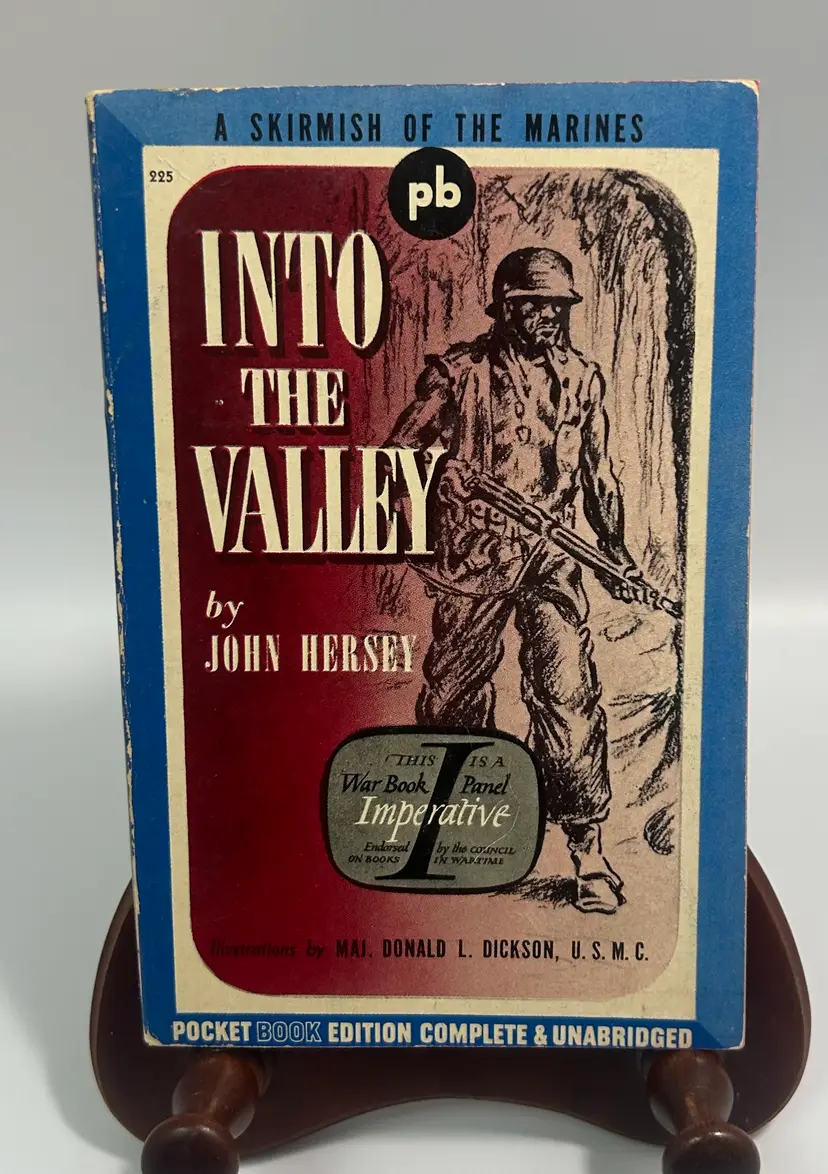Vintage 'Into the Valley' By John Hersey Paperback 1943 Pocket Book