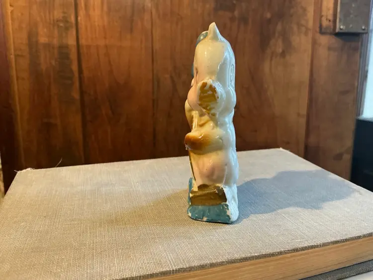 Duck Figurine Bone China Made In Japan:  Anthropomorphic & Flat