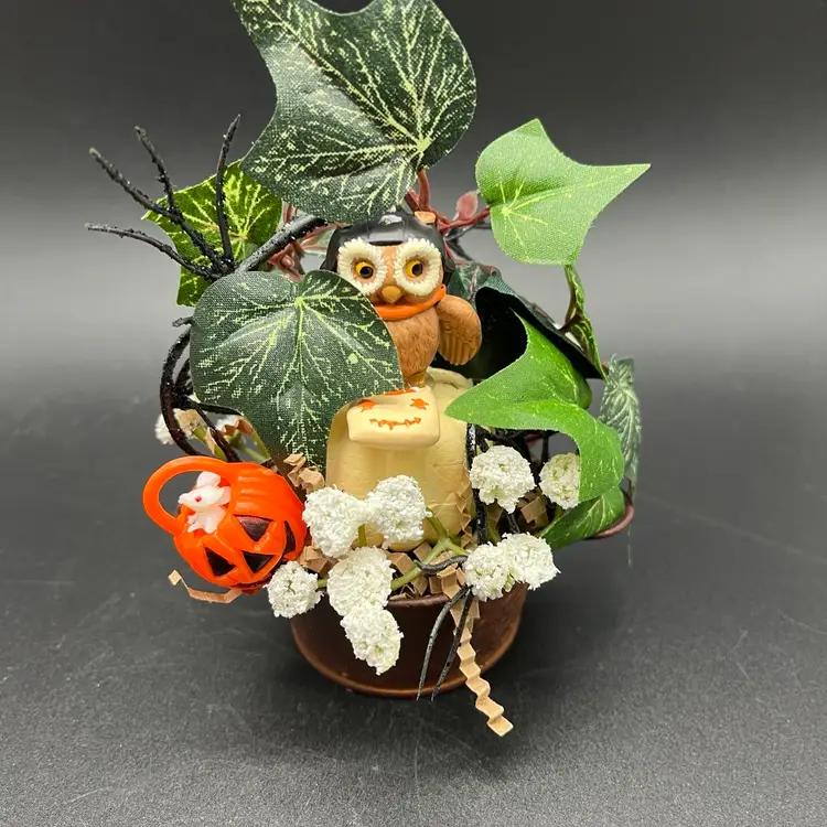 Handmade Owl Hallmark Ornament Upcycled During Art Hangout