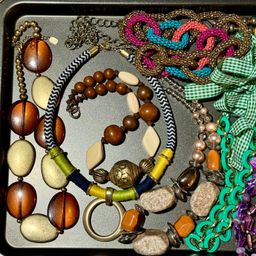 Fab Lot of Statement Necklaces Vintage to Contempo *WEARABLE*