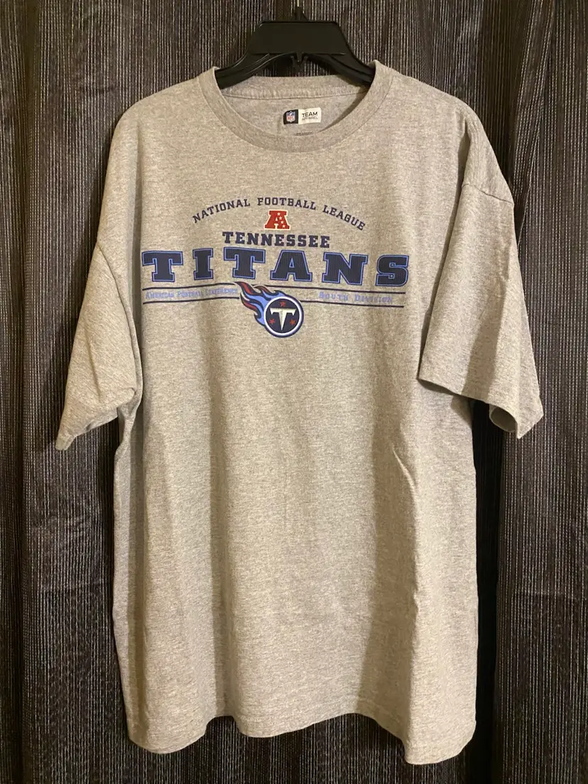 NFL Tennessee Titans Men's Size XL Gray Team Apparel Short Sleeve T-Shirt